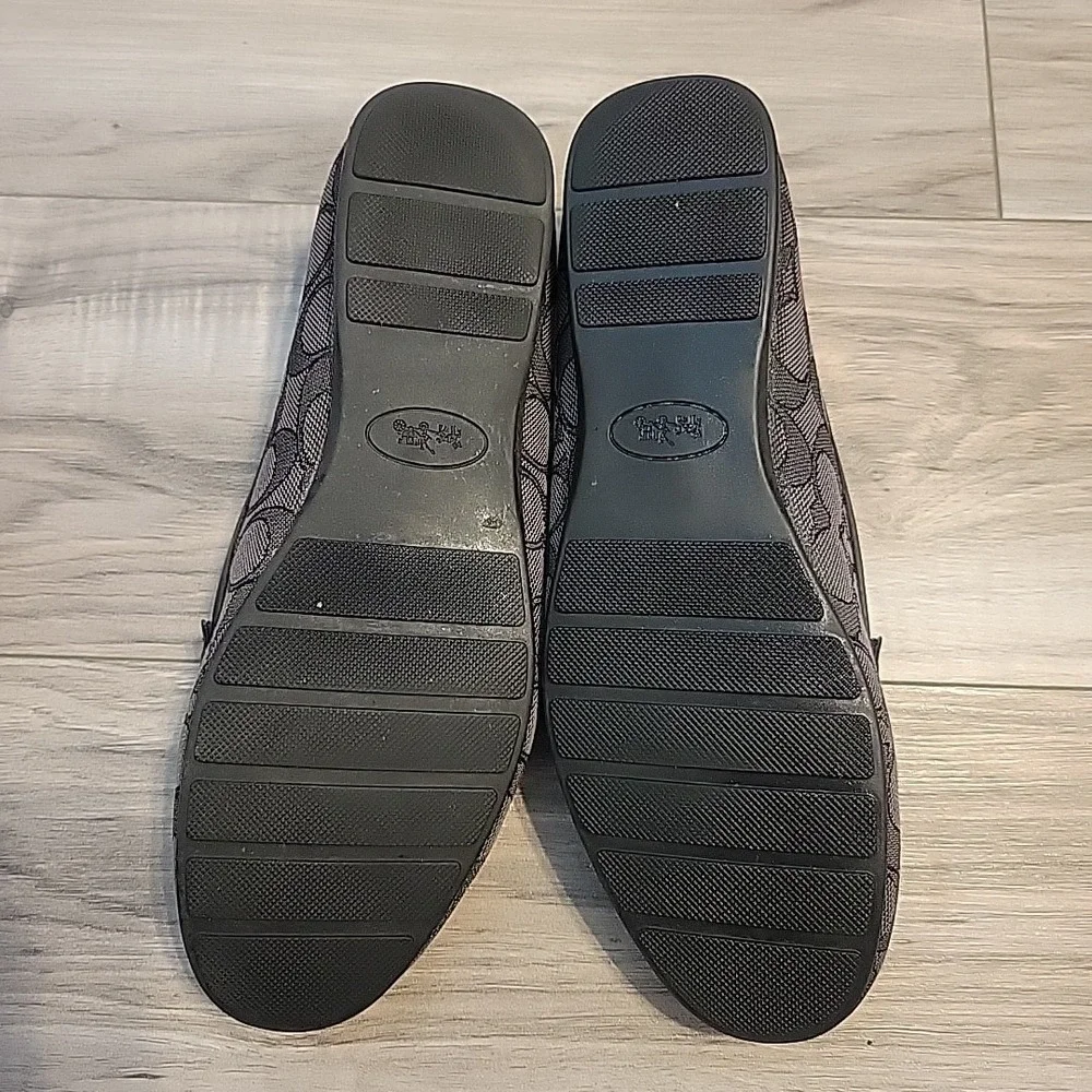 Coach Fortunata Black Signature C Shoes Loafer Women's Size 8.5B - Picture 8 of 9